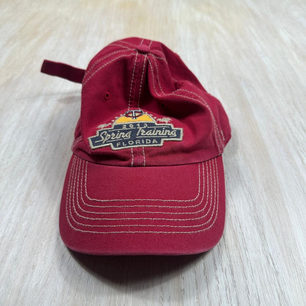 47 Brand Minnesota Twins 2013 Spring Training Florida Dad Baseball Hat Red OS